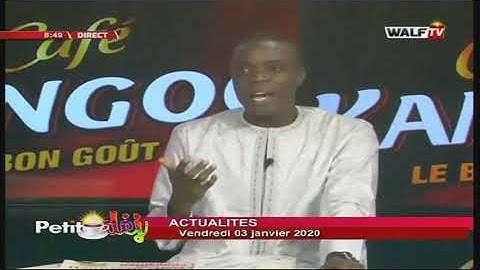 Revue de l'actualité avec Moustapha Diop - Petit Déj du 03 janv. 2020