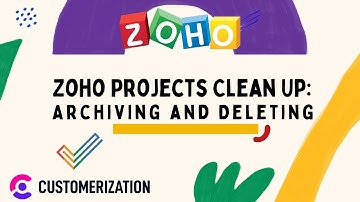 Zoho Projects Tutorial 2022 | Manage Projects - Archiving, Deleting and Restore