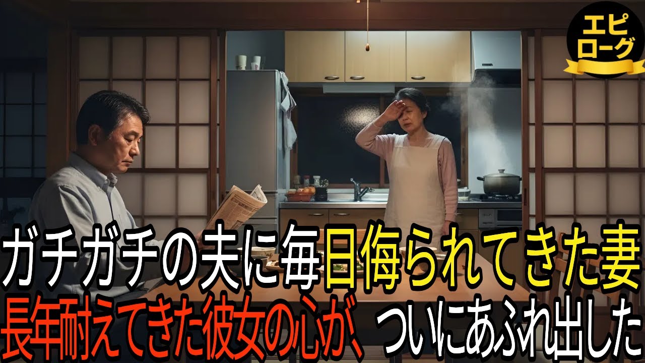 ガチガチの夫に毎日侮られてきた妻。長年耐えてきた彼女の心が、ついにあふれ出した。