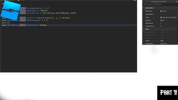 Beginner tutorial on the basics of roblox scripting (part 1 )