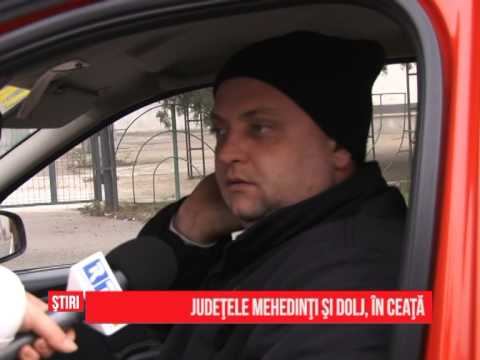 Județele Mehedinți și Dolj, în ceață