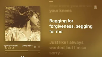 White Horse (Taylor’s Version) [Karaoke Version] — Taylor Swift