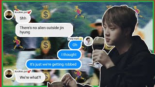 bts text || The Unexpected robber