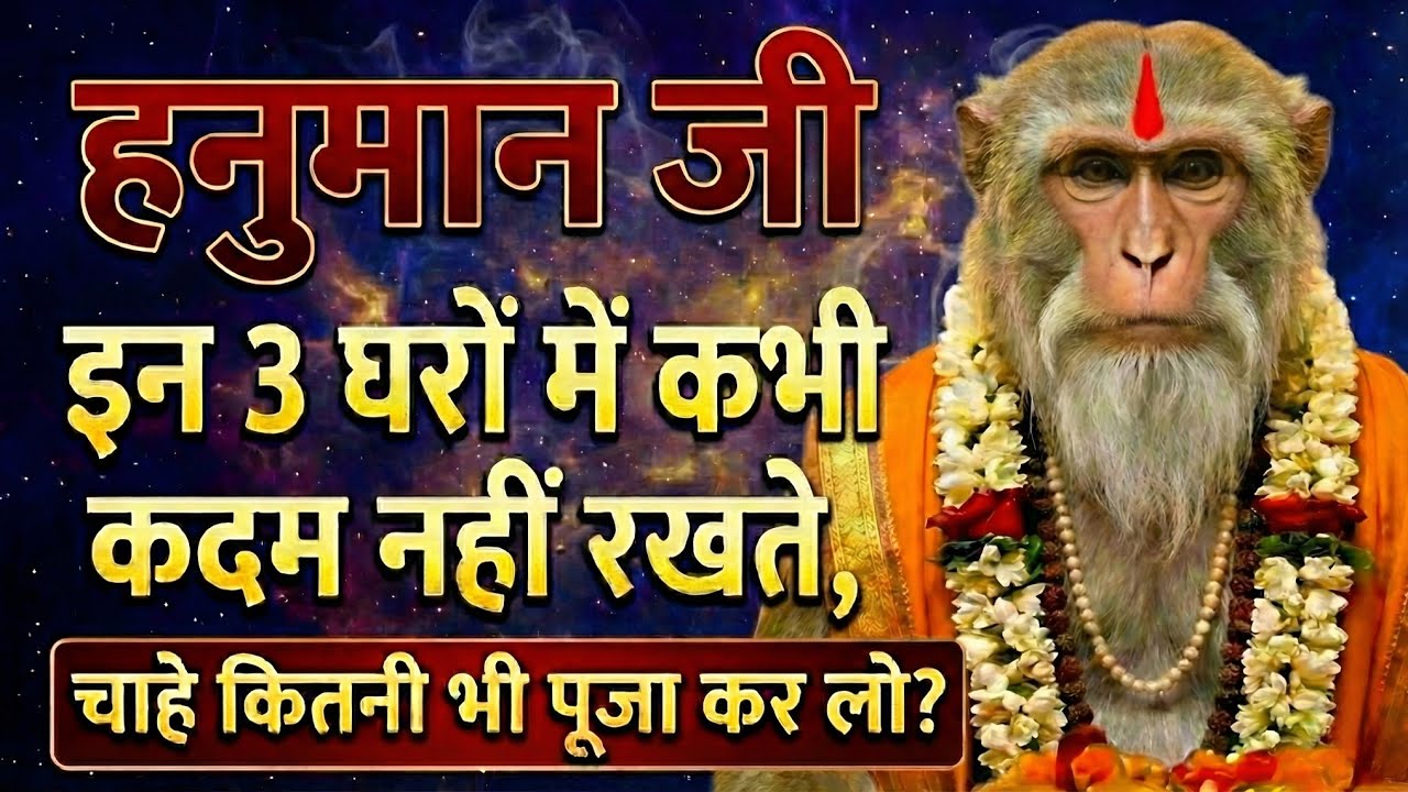 पूजा-पाठ बेकार है! अगर आपके घर में हैं ये 3 चीजें, तो हनुमान जी कभी नहीं आएंगे 🚫✨