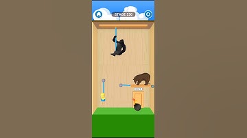 gorilla and bull both are vs | rescue Cut game | unlimited stages #shorts