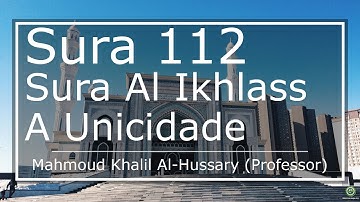 سورة 112. الإخلاص (ترجمة باللغة البرتغالية) | محمود خليل الحصري (مٌعلم)