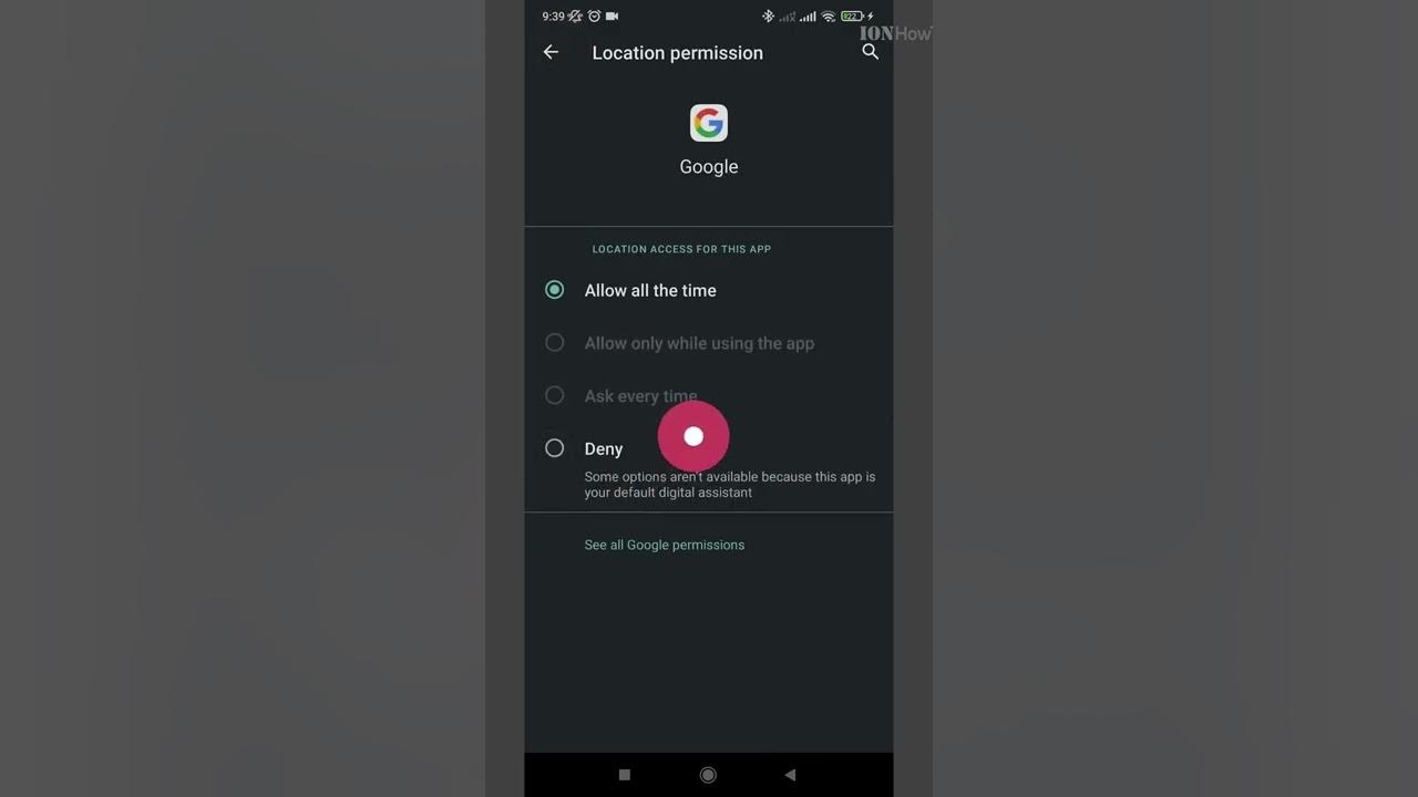 Disable Location Tracking in Android YouTube