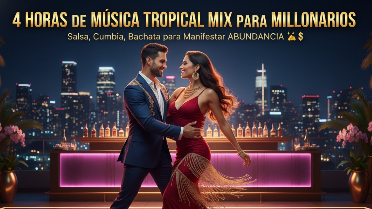 4 HORAS de MÚSICA TROPICAL para Manifestar RIQUEZA y ABUNDANCIA | Mix para Millonarios