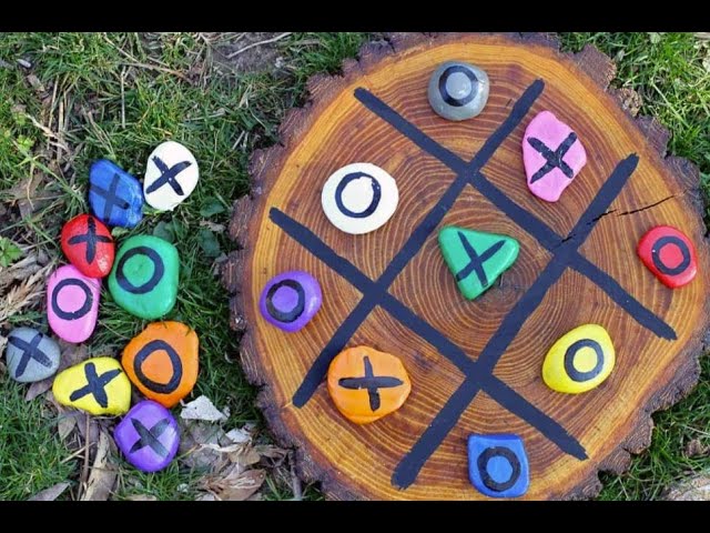 Craft Lyrics 5x5 Wood Tic Tac Toe - Coffee Table Puzzle Living