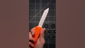 3D printed tactile spring loaded knife