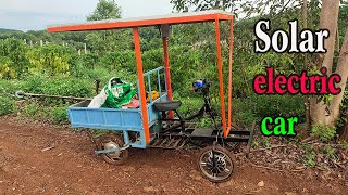 Tôi tự làm một chiếc xe điện mặt trời 4 bánh ll How to make an Electric Car out of a Bicycle