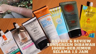 BATTLE & REVIEW SUNSCREEN DIBAWAH 100RB+BERJEMUR  SELAMA 1,5 JAM #emina #hiqween #3wclinic  dll screenshot 5