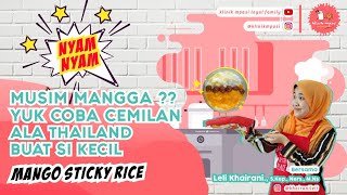 RESEP MPASI 6 BULAN PERTAMA | CEMILAN MANGGO STICKY RICE ALA THAILAND