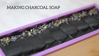 Making Cold-Process Soap with Activated Charcoal | Natural Soap Making | Essential Oil Soap
