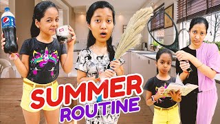 JINNI DHWANI KA SUMMER HOLIDAYS ROUTINE🌞⛱ | Summer Vacations 🍹| Cute Sisters