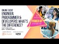 Engineer, programmer &amp; developers: What's the difference?