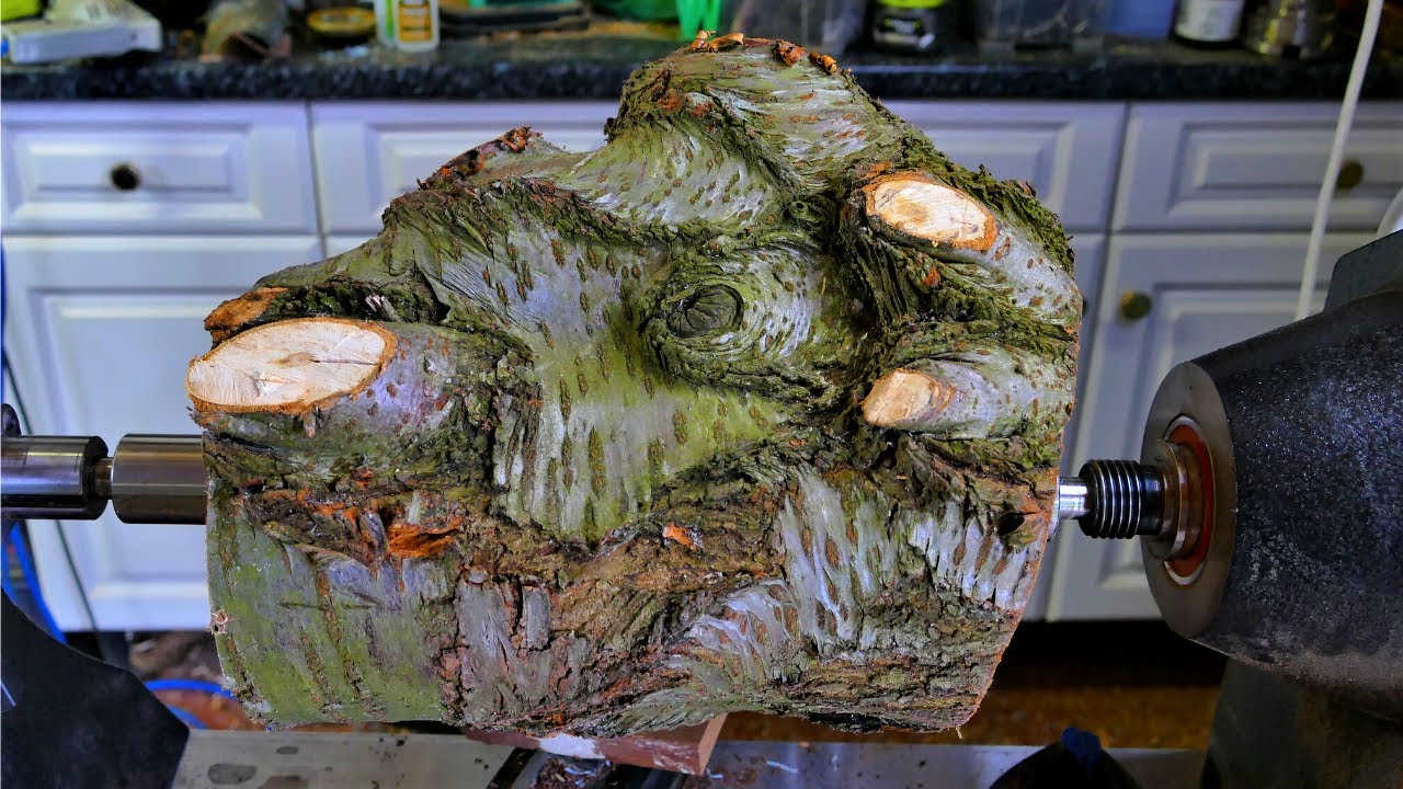 Woodturning - A Black Cherry Log