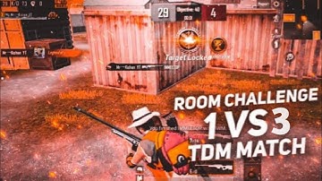 Random 3 players call me Noob Challenge for 1v3 TDM Room (part 1)