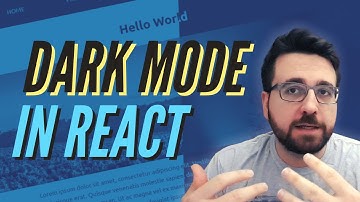 Easy Dark Mode Switch with React and localStorage