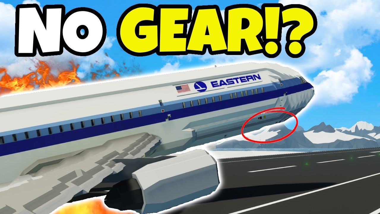 Pilot Forgets LANDING GEAR While Landing In Stormworks!