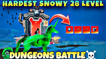 Clearing Hardest Snowy 28 Level☠️ Dungeons In Auroria Playful Journey||HACKGOD GAMING