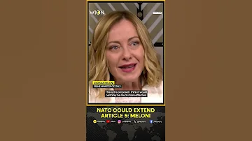 Italian PM Giorgia Meloni Says That Italy Supports Extending NATO S Article 5 To Ukraine Shorts 