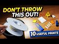 Don't Waste Your Last Bit of Filament (Print These Instead)