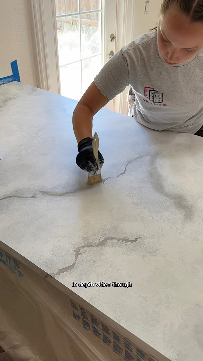 What do you think of these faux marble countertops? Lmk if I should make a more detailed tutorial 😊