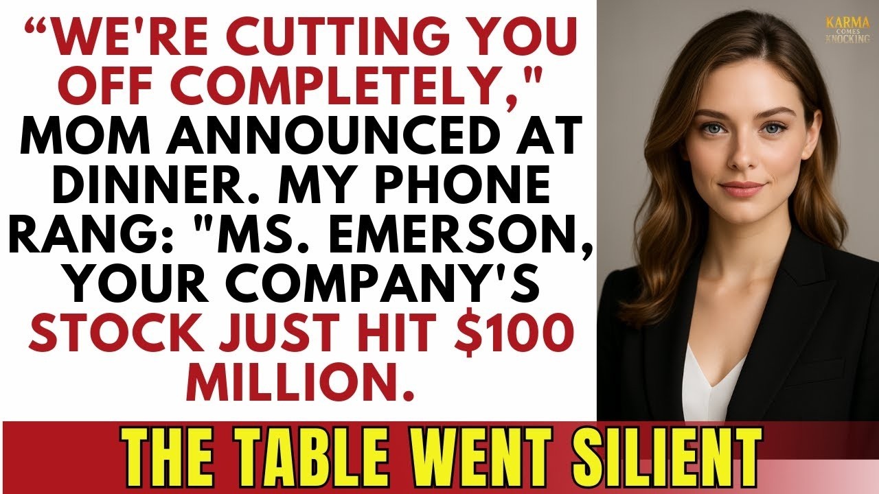 At The Family Meeting, They Cut Me Off—Then My Assistant Called 