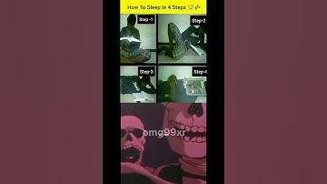 "How to Sleep in 4 Easy Steps 😂 | Relatable Student Meme"