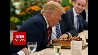 Trump Kim summit: US President Donald Trump arrives in Singapore- BBC News