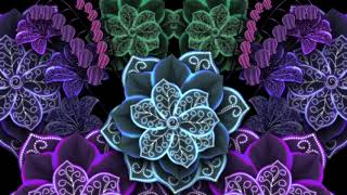 Sparkling Flowers Kaleido 1