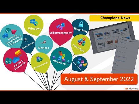 📣 Microsoft 365 – Neuigkeiten im August/September 2022 - ✨neue SharePoint-Teamwebsitevorlagen