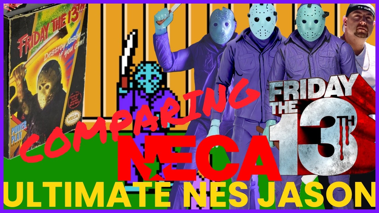 Comparing The Three Different Friday the 13th NES Video Game Jason 7" Scale Action Figure Releases