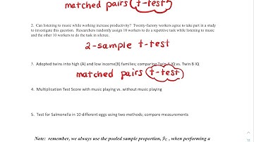 AP Stats 10.2C (paired t-tests vs. 2-sample t-tests)