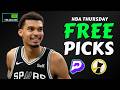BEST NBA THURSDAY PRIZEPICKS TODAY (HUGE VALUES💥) | PLAYER PROPS & PREDICTIONS May 28th #nba