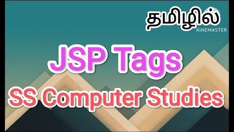 JSP Tags | Advanced Java in tamil,#sscomputerstudies ,#jsp,#tags ,#java