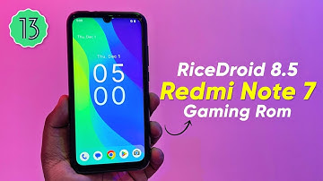 RiceDroid 8.5 - Best Android 13 Gaming Rom for Redmi Note 7 - Nothing OS Ui🔥🔥
