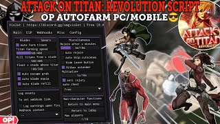Attack on titan: Revolution Script😎 OP Autofarm Missions/Raids🤩,Kill All Titans,Auto Play/Afk Farm🤩