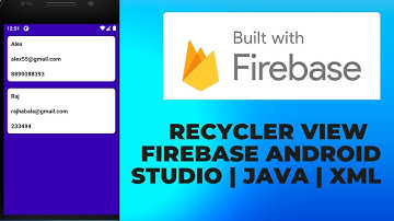 How to populate RecyclerView with Firebase data from Firebase using Android Studio | Firebase | Java