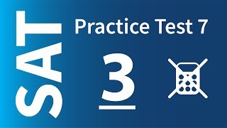 Problem 3, SAT Sample Test 7, No Calculator
