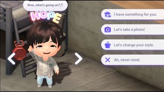 Talking to TinyTan in BTS Dream TinyTan House 💜