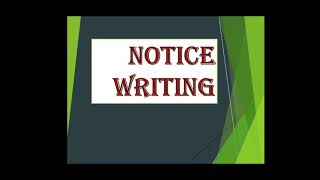 Notice Writing in English, Explanation , Format, Examples