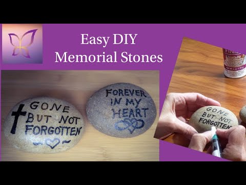 Tutorial for Easy DIY Memorial Stones