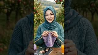 Cozy Orchard Knits 🍎💜​#StitchDrop #KnittingAddict #FiberArts #CozyVibes