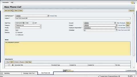 Campaign-to-Quote Management with SAP Business ByDesign: Product Demo