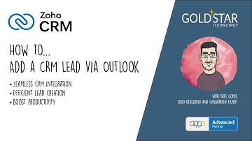 How to log in and add a new lead to Zoho CRM through Outlook plugin in Zoho CRM for email