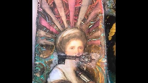 Texture Paste, Chalk Pastel Background Altered Book