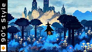 90's PS1 Low Poly Style | Flight to the Forgotten Castle | Liquid DnB for Study & Flow State
