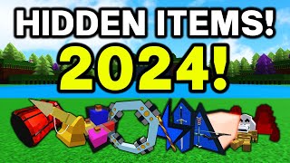 ALL HIDDEN ITEMS 2024!! | Build a boat for Treasure ROBLOX